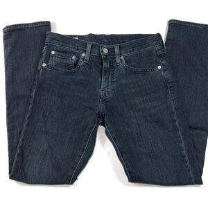 Levis 511 Jeans Mens 28 x 30 Slim Premium Big E Stretch Cotton Dark Denim‎